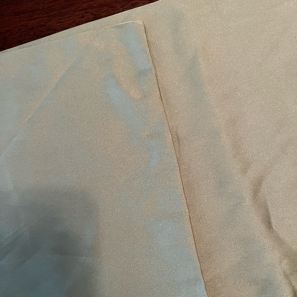 Green Satin Scarf Wrap Top - Picture 9 of 9